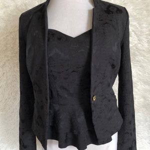 Vintage guess set top spaghetti straps jacket Sz medium